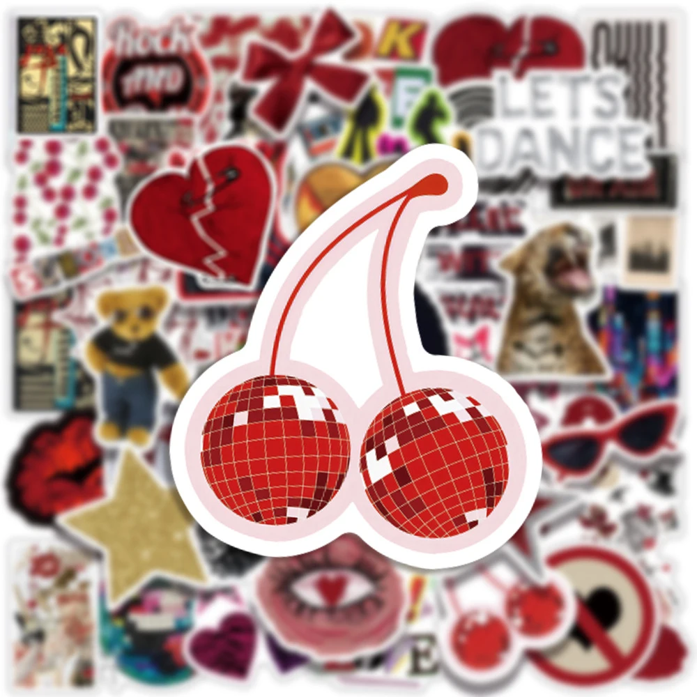 10/30/50 قطعة الرجعية الجمالية وسط المدينة Y2K الفتيات الكتابة على الجدران ملصقات DIY بها بنفسك سجل القصاصات الأمتعة خوذة كمبيوتر محمول كول مقاوم للماء الشارات حزمة