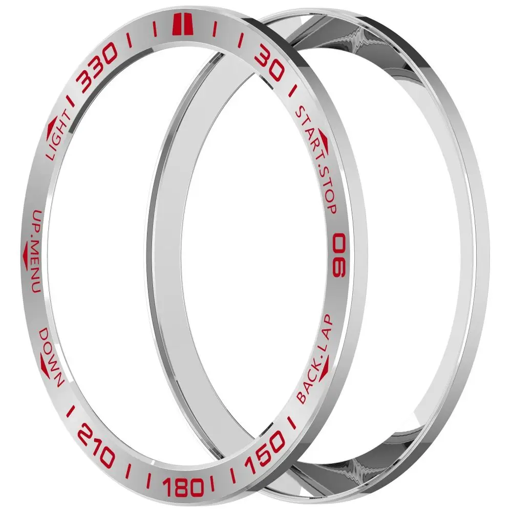 Stainless Steel Bezel Ring Styling Case Anti-Scratch Decorative Metal Frame Replacement Protective for Garmin Quatix 8 47mm/51mm