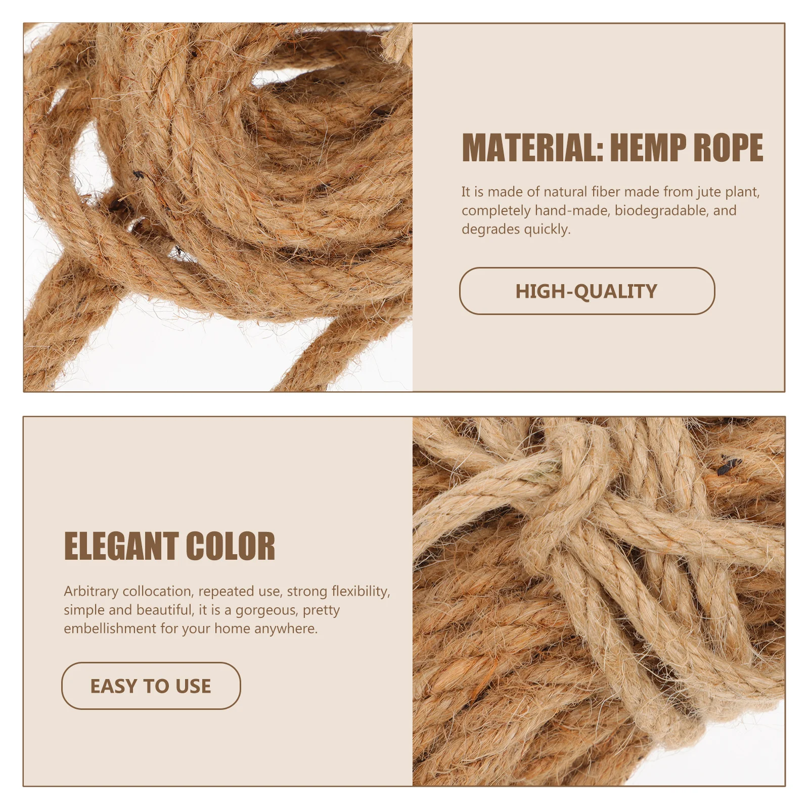 

1 set 1 Set Of Handmade Jute Twine Packaging Craft Rope For Christmas Tree Decoration Gift Boxes Party Wedding Supply Decorative