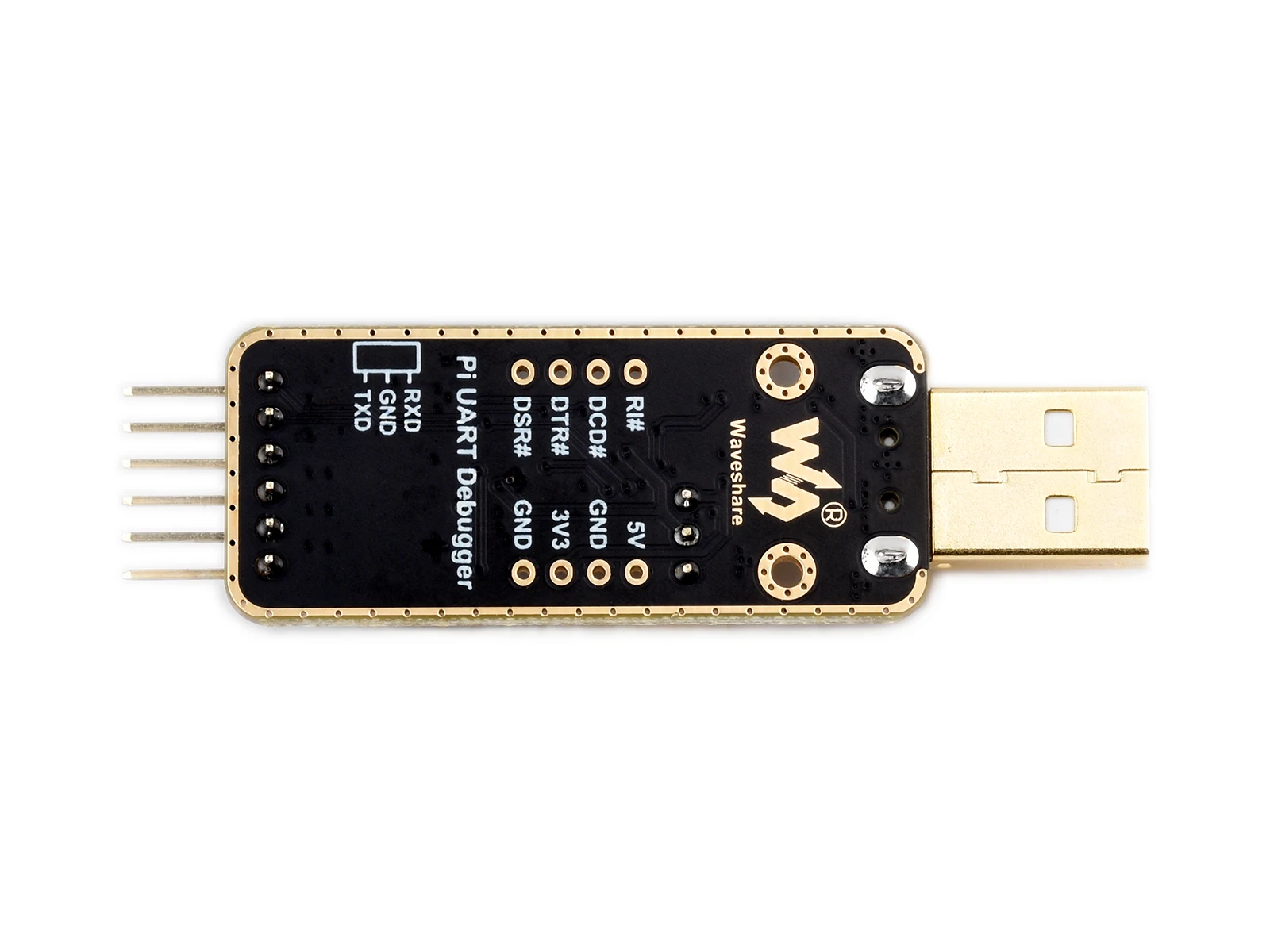 Módulo depurador USB para UART para Raspberry Pi 5, porta tipo A, conector UART integrado, transmissão de alta taxa de transmissão