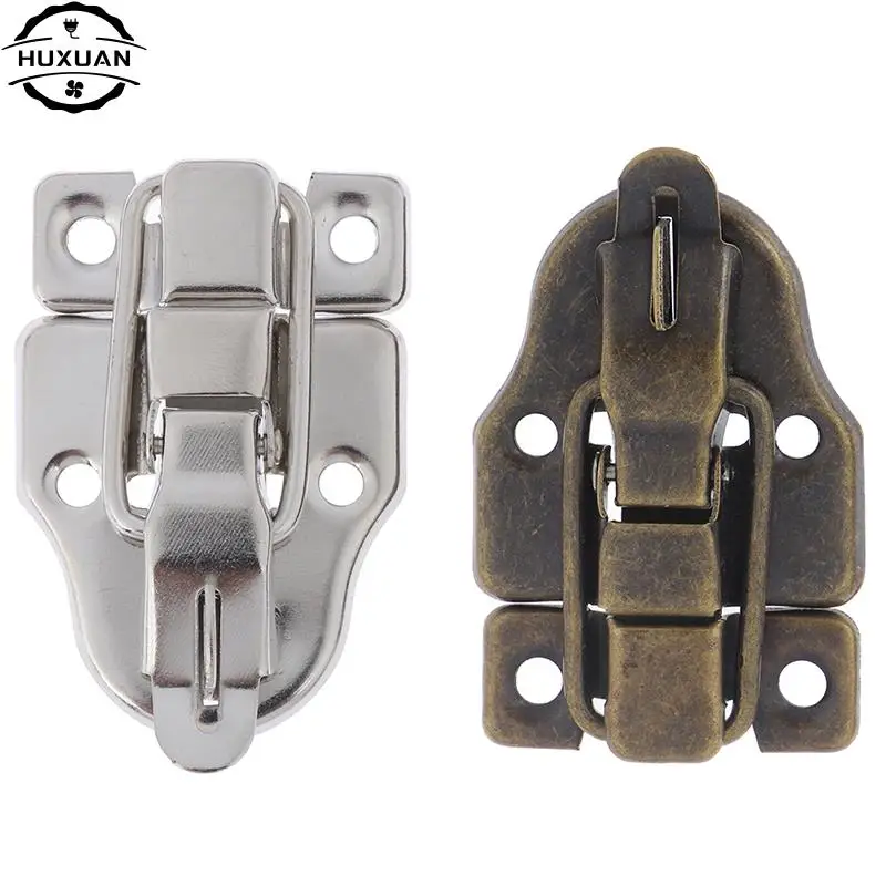 골동품 걸쇠 철제 잠금 캐치 래치, 보석 가슴 상자, 여행 가방 버클 클립 걸쇠, 빈티지 하드웨어, 2 개