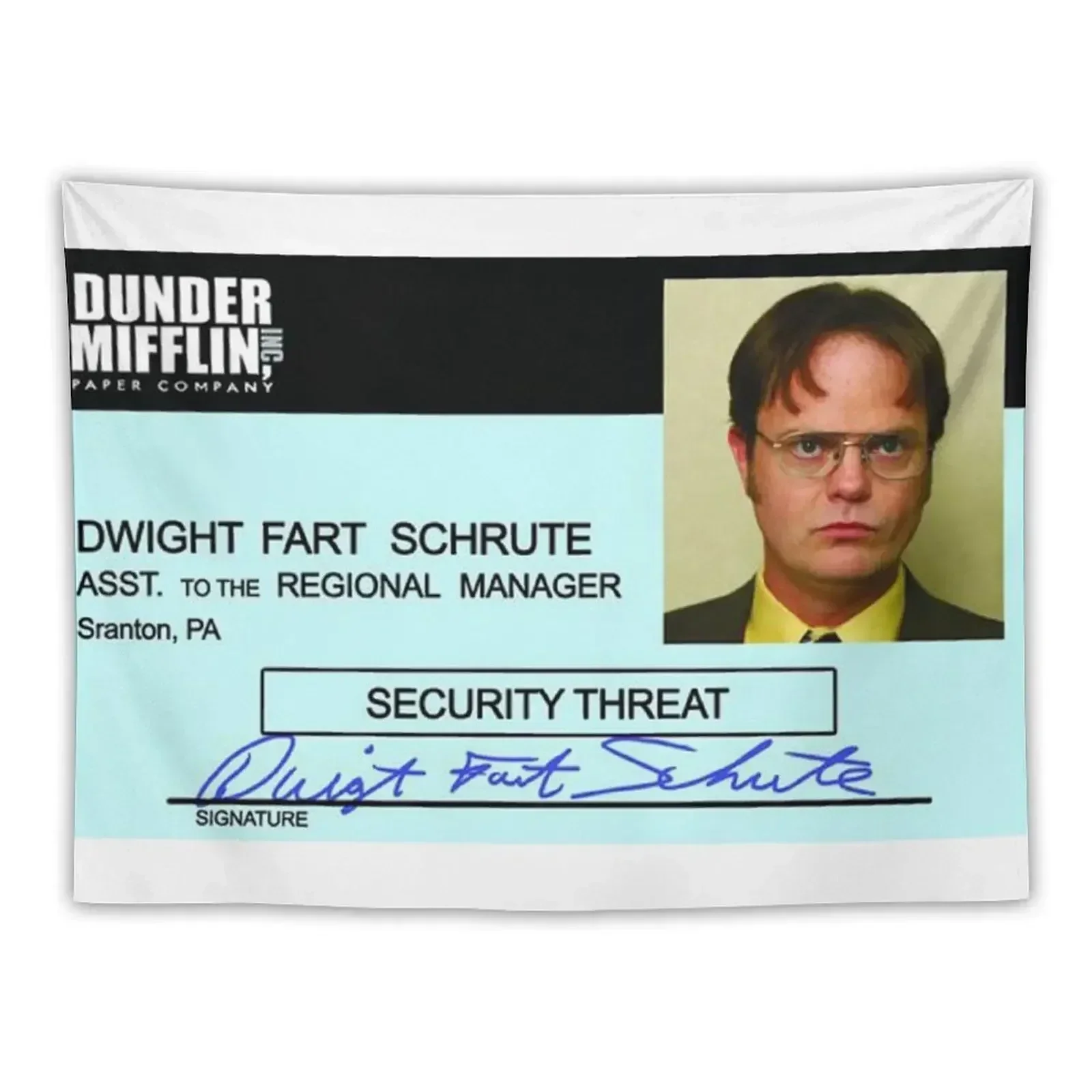 dwight fart schrute Tapestry Wall Mural Room Decor Korean Style Decor For Room Room Design Tapestry