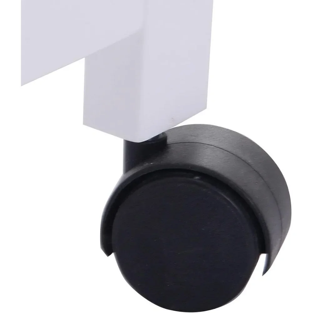 Rolling Kitchen Island Serving Utility Cart Dining Portable Mobile Trolley Stainless Steel Top Removable Cookware Storage Basket