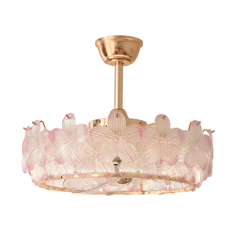 Italian Crystal Fan Light Luxury Shaking Head Ceiling Fan Light Shaking Head Fan Light Room Bedroom Ceiling Dining Room
