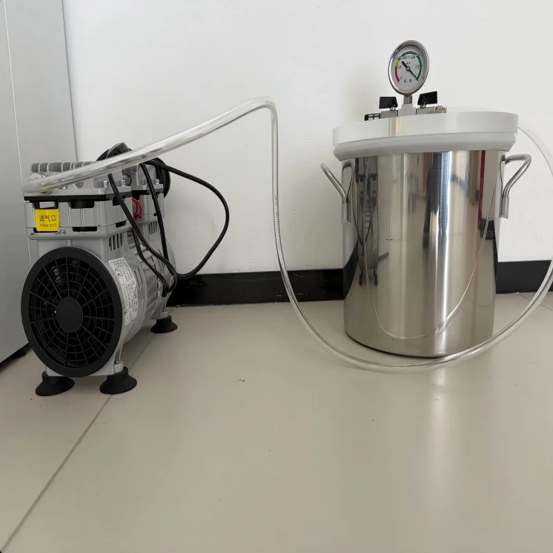 Stainless Steel Vacuum Chamber 4/5/9 Gallon Vacuum Defoaming Barrel 14L/21L/35L Vacuum Degassing Chamber Silicone AB