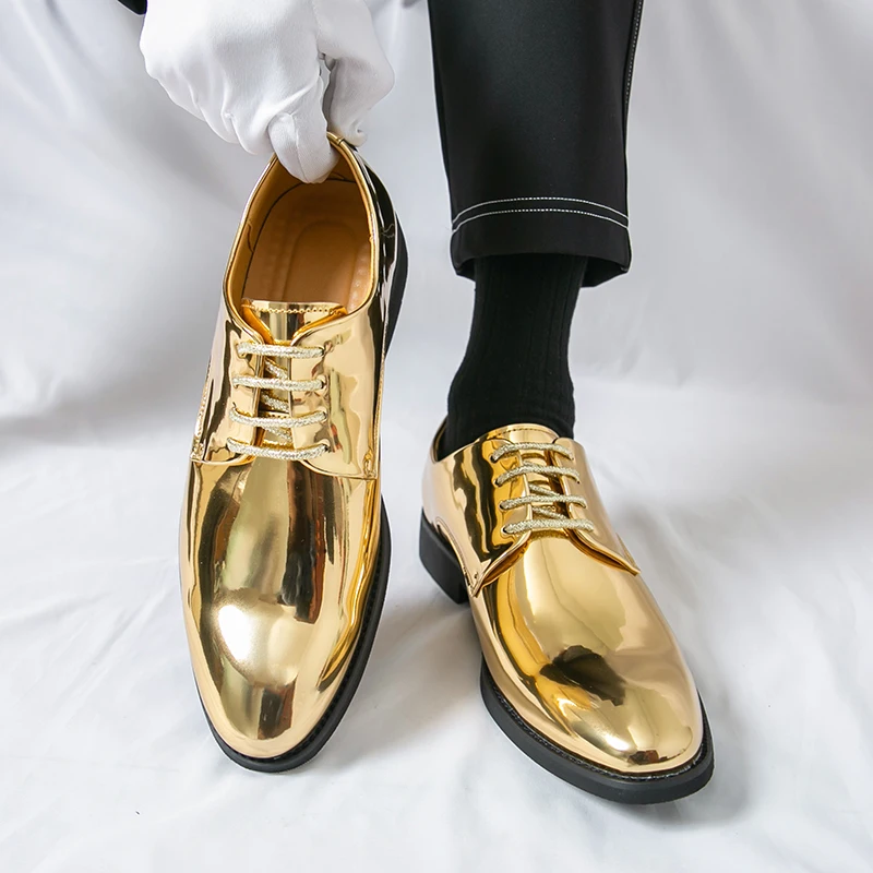Classic Men Formal Shoes Gold Silver Lace Up Business Office Outdoor Performance Fashionable Leather Shoes Size 38-50 Men Shoes - AliExpress 322 Classic Men Formal Shoes Gold Silver Lace Up Business Office Outdoor Performance Fashionable Leather Shoes Size 38-50 Men Shoes - AliExpress 322