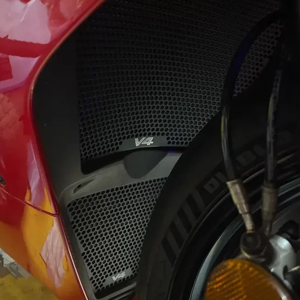 For Ducati Streetfighter V4 S SP SP2 2020 2021 2022 2023 2024 2025 2026 Motorcycle CNC Radiator Guard Cover Oil Cooler Protector