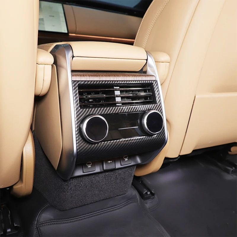 for-land-rover-range-rover-vogue-sport-2023-2025-abs-carbon-fiber-rear-row-air-conditioning-vent-frame-cover-trim-car-accessory