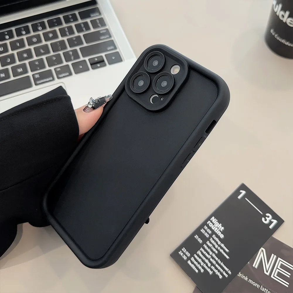 Luxury Candy Color Soft Phone Case For iPhone 15 11 13 16 14 12 Pro Max 11 Plus Mini X XR XS Max 7 8Plus Shockproof Bumper Cover image 2
