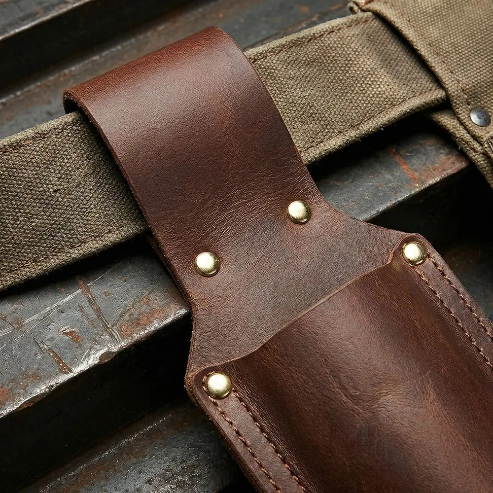 Protection Cover Durable Hammer Holder Black Brown Handy Design Drill Belt Clip Leather Tool Organizers Outdoor Tool
