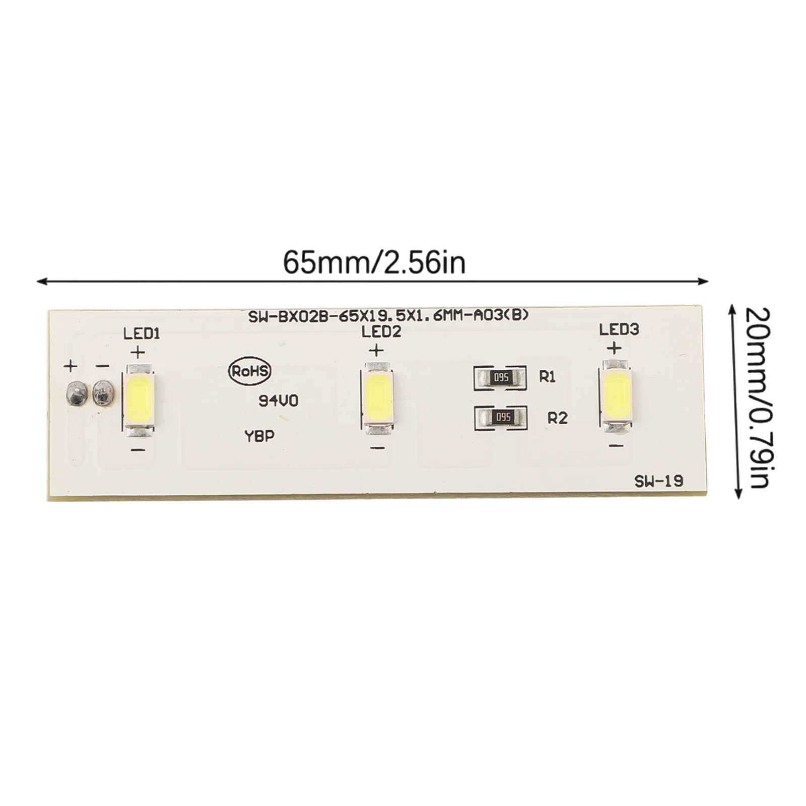 For Electrolux ZBE2350HCA Refrigerator LED Light Bar Easy Installation and Cost Effective Solution for Appliance Maintenance