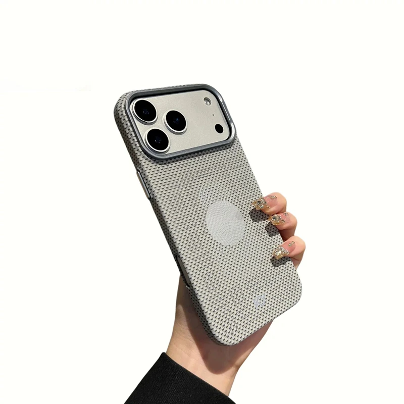 Ultradünnes geometrisches Element für MagSafe-Handyhülle für iPhone 18 17 Pro Max 16 15 Magnetisches kabelloses Laden Matte Hart-PC-Hülle – Detail 9