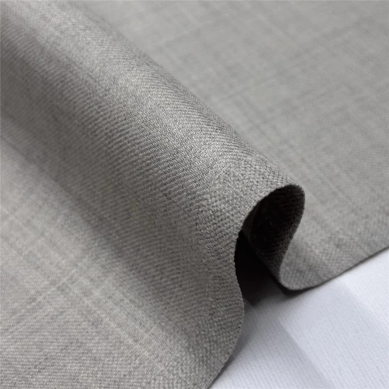 

L100cm X W145cm Worsted Wool Curtains Fabric Home Sewing Dark Beige Grey for Womens Dress Suit Spring Textile Crafts Materials