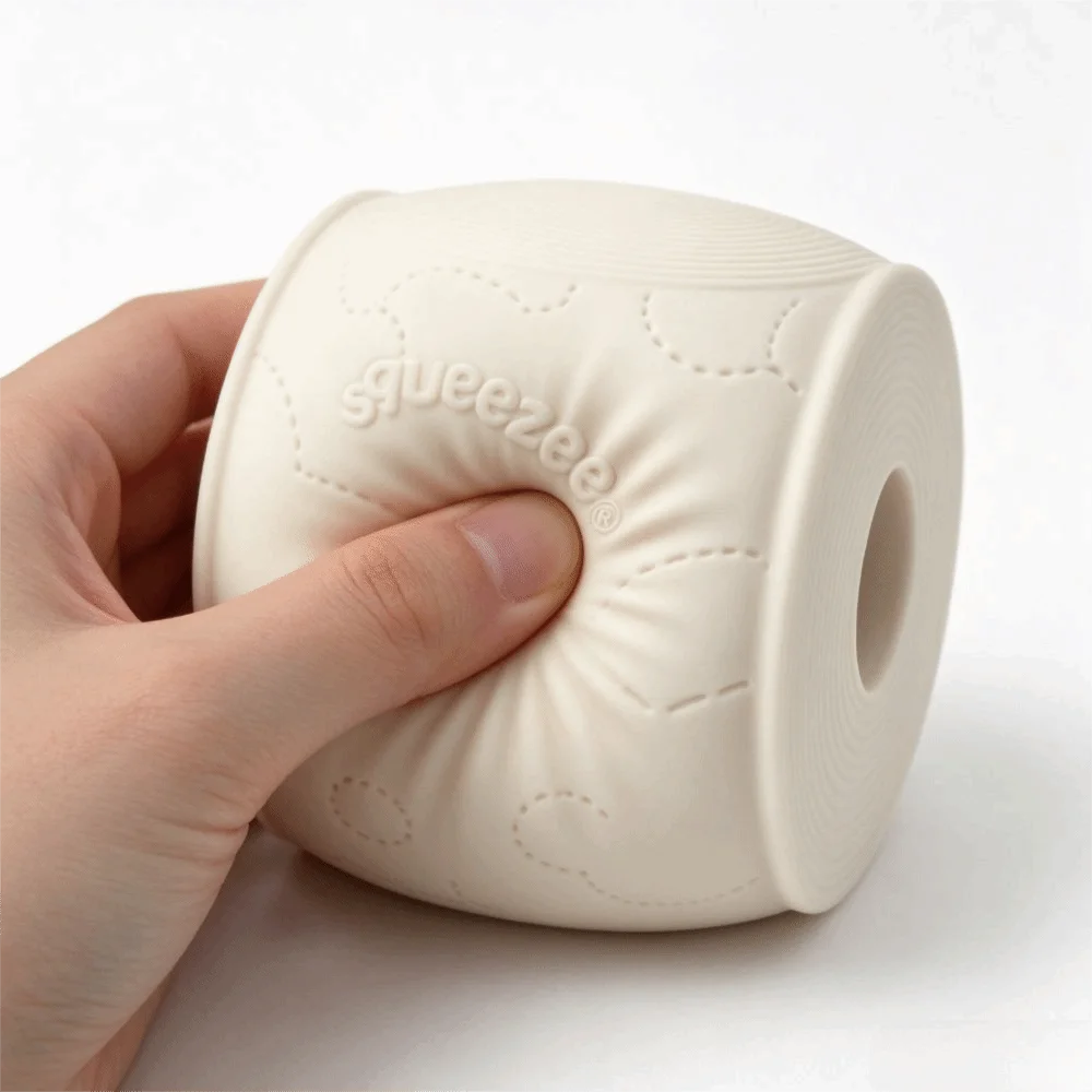 Super Soft Squishy Toy Simulated Design Slow Rebound Reduce Pressure Toy Cloud Texture Design Roll Paper Shape Kneading Toy