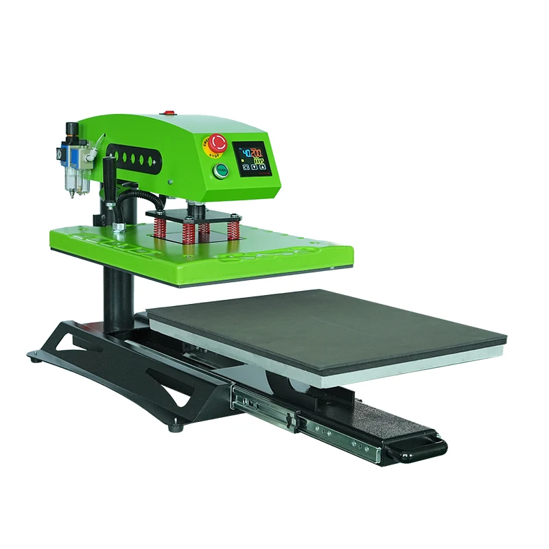 Industrial 40x50cm Auto Heat Press AP1701 - Pneumatic System with Vertical Platen & Garment Groove