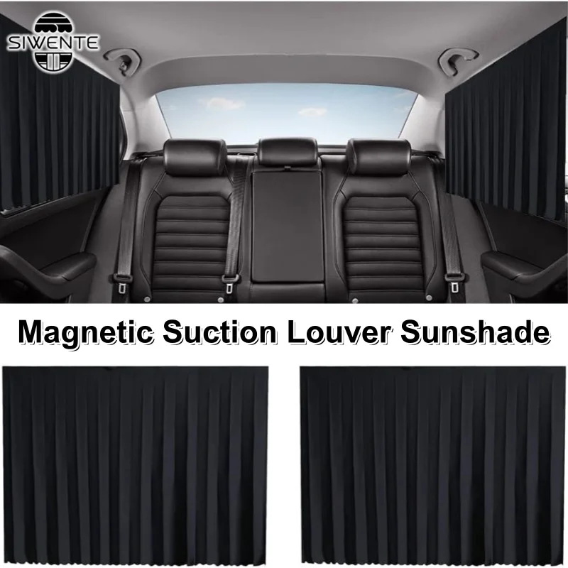 Car Use Privacy Sunshade Curtain Car Side Magnetic Suction Louver Sunshade Window Sun Shade Foldable Heat Shield for Sedan SUV