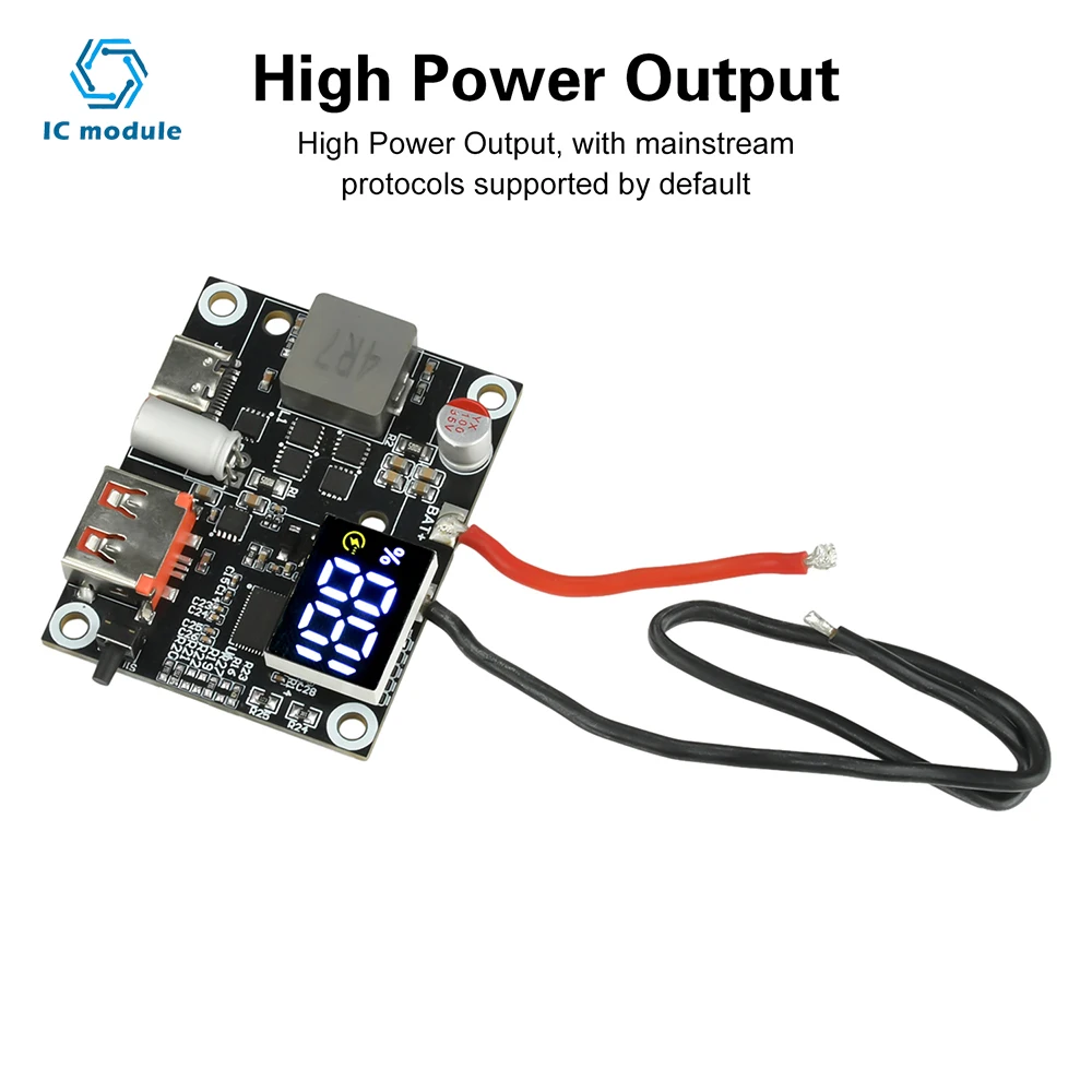 

3S-6S 65W Power Bank DIY Motherboard - Bidirectional Fast Charging Module with Type-C & USB-A Dual Interface for 3S/4S/5S/6S
