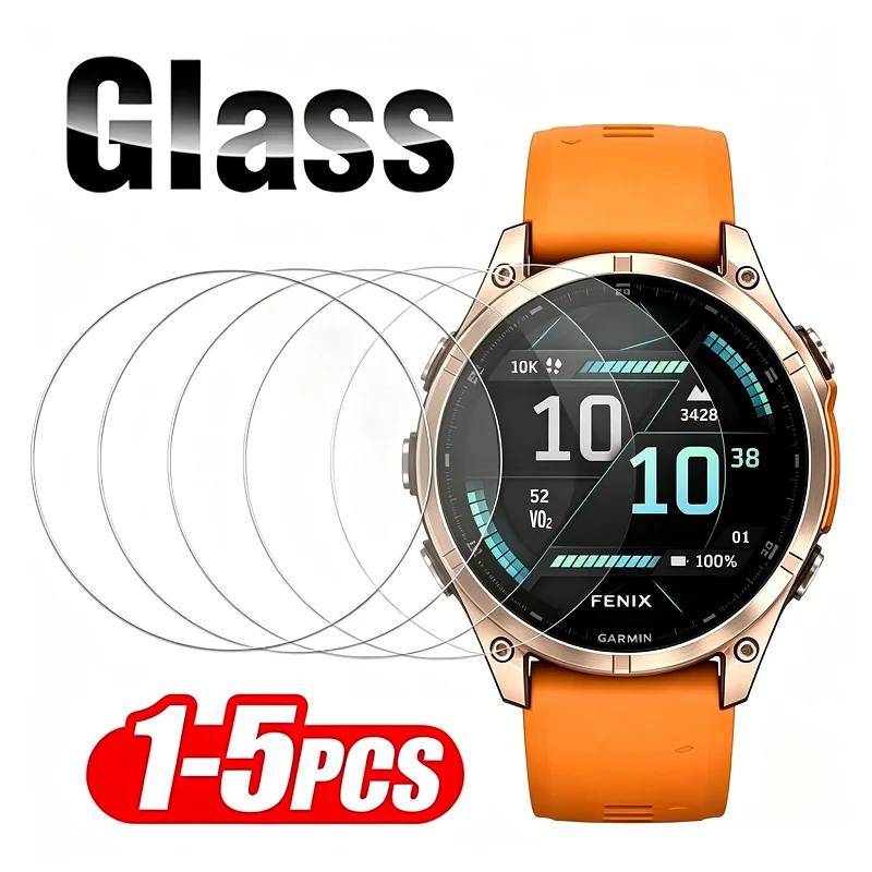 Tempered Glass Compatible For Garmin Fenix 8 AMOLED 47MM 43MM 51MM Screen Protector For Fenix 8 Solar 51mm 47mm Glass Watch Film