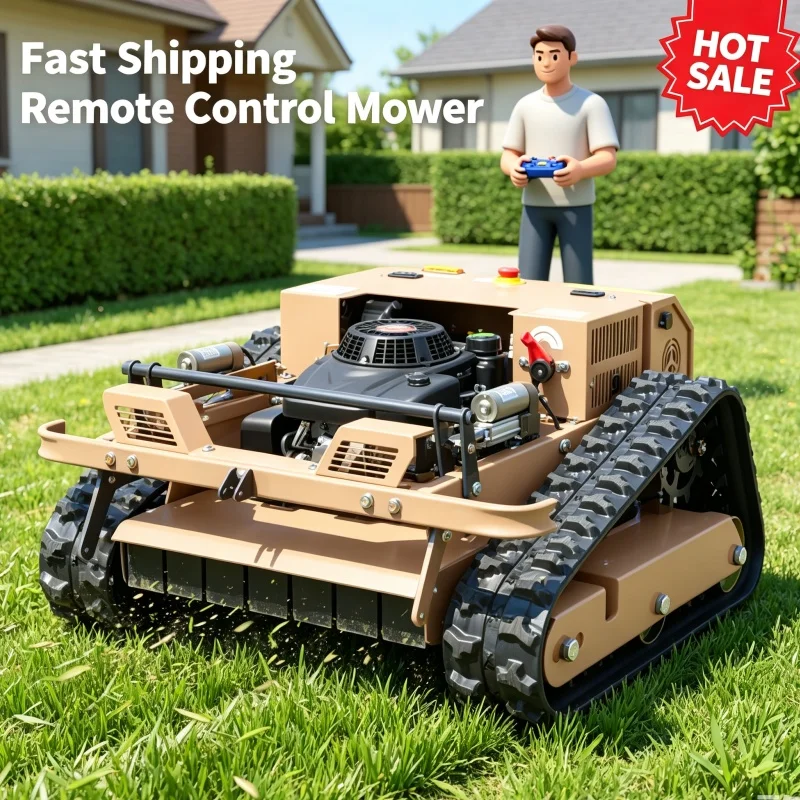 Customized Hot Sale Remote Control Lawn Mower Cordless Lawn Mower Self Propelled Lawn Mower Easy Operation For Family Backyard