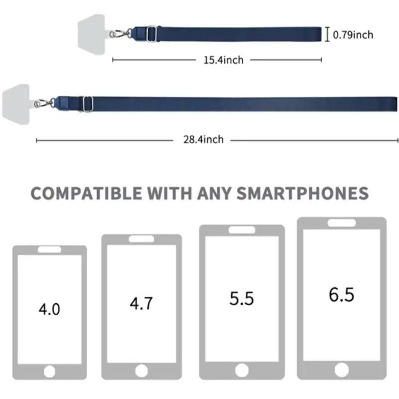 Cell Phone Anti Lost Fall Neck Straps Cord Lanyard Adjustable Lanyard Strap Safety Tether Universal Mobile Phones Accessories