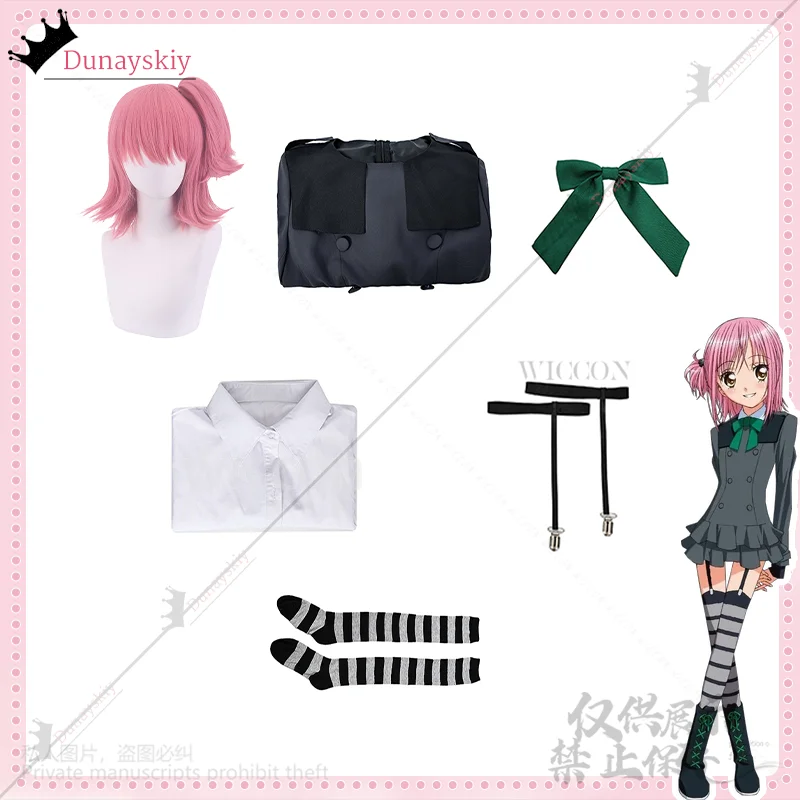 شوجو شارا هيناموري آمو تأثيري أنيمي زي Kawaii سيدة رمادي البدلة تنورة JK زي مدرسي مثير جوارب لوليتا مخصصة