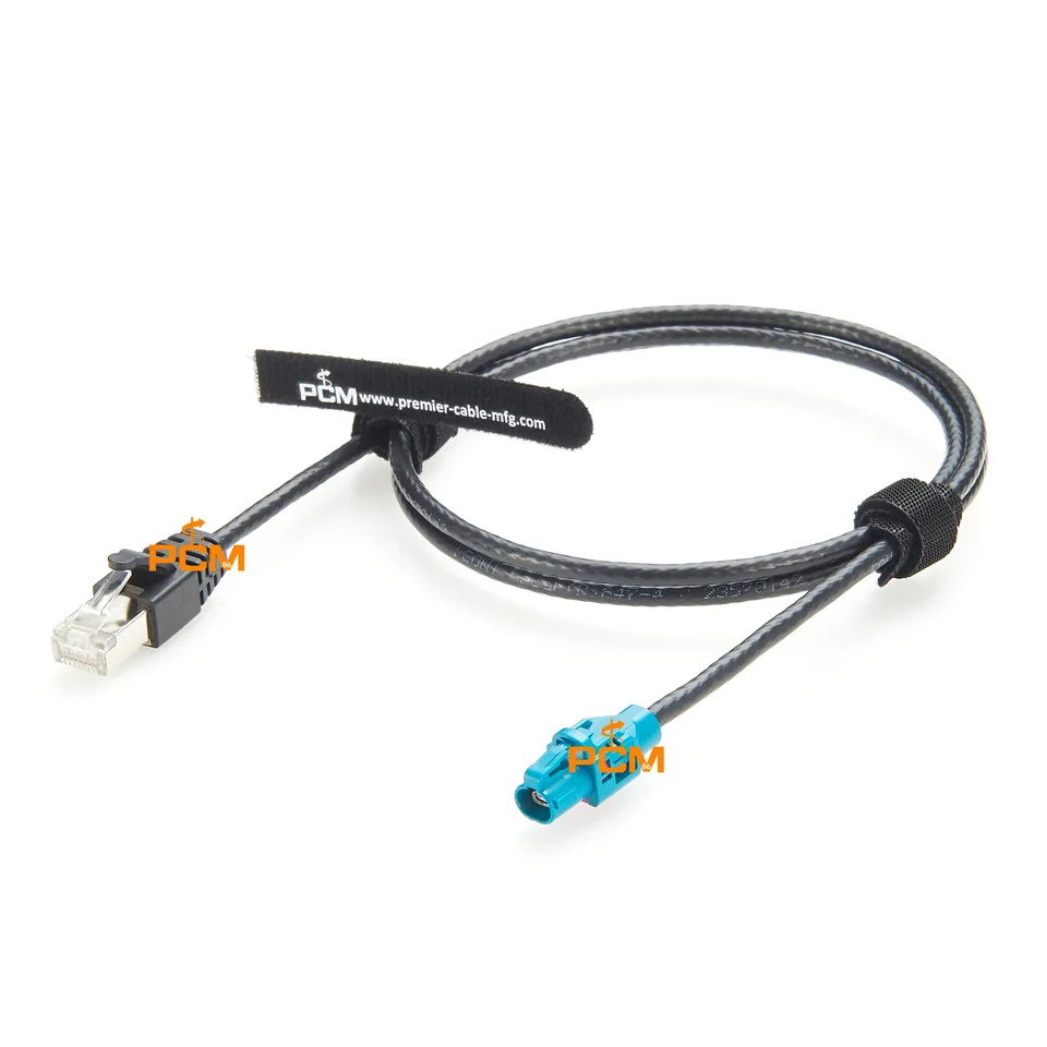 H-MTD to RJ45 Automotive Ethernet Cable Rosenberger E6K10A-1BZZ5-Z