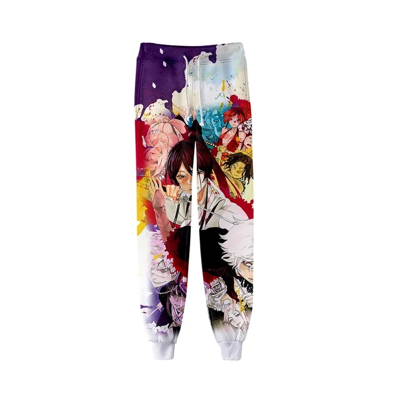 Pantalones largos de Manga japonés Hell's Paradise Jigokuraku de Anime, pantalones 3D, pantalones de chándal para hombres y mujeres, ropa de calle Harajuku, pantalones para correr
