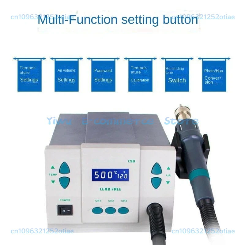 ST-861 Lead-free Adjustable Hot Air Gun Rework Station Soldering 1000W 220V For Phone CPU Chip Repair Same 861DW NEW BB