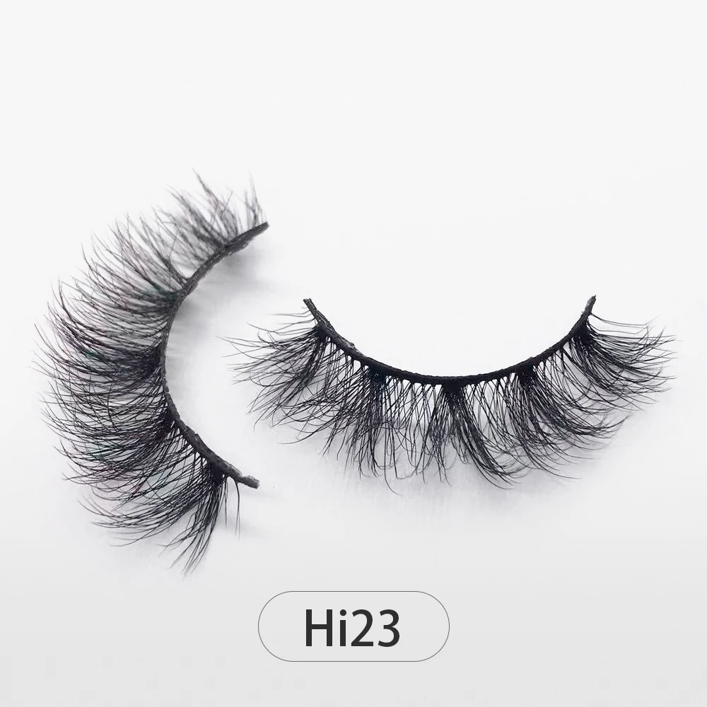 Dropshipping 12-12mm3D Faux Mink Lashes Bulk With Free Custom Box Wispy Natural Fluffy Eyeashes Wholesales Natural False Eyelash