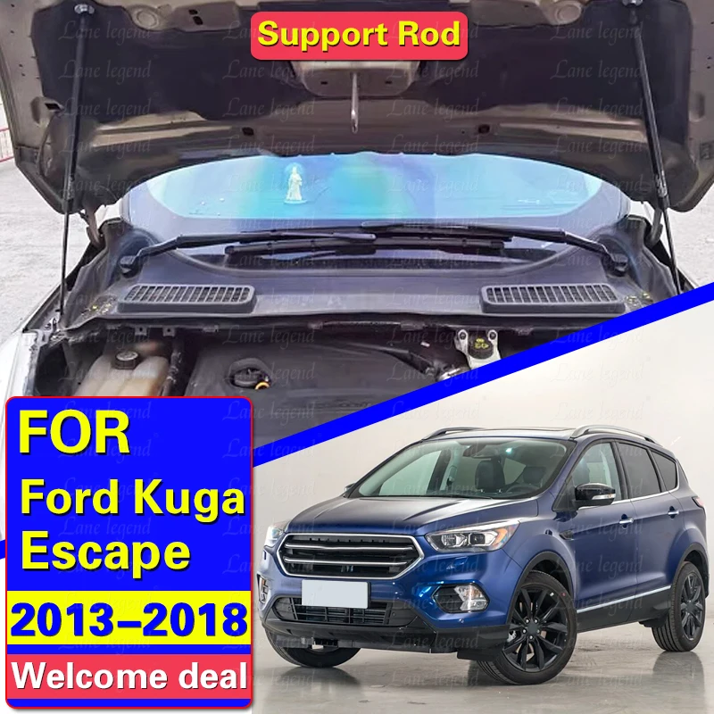 For Ford Kuga Ford Escape 2013-2018 Front Hood Bonnet Modify Gas Struts Lift Support Springs Hydraulic Damper Prop Rods Piston