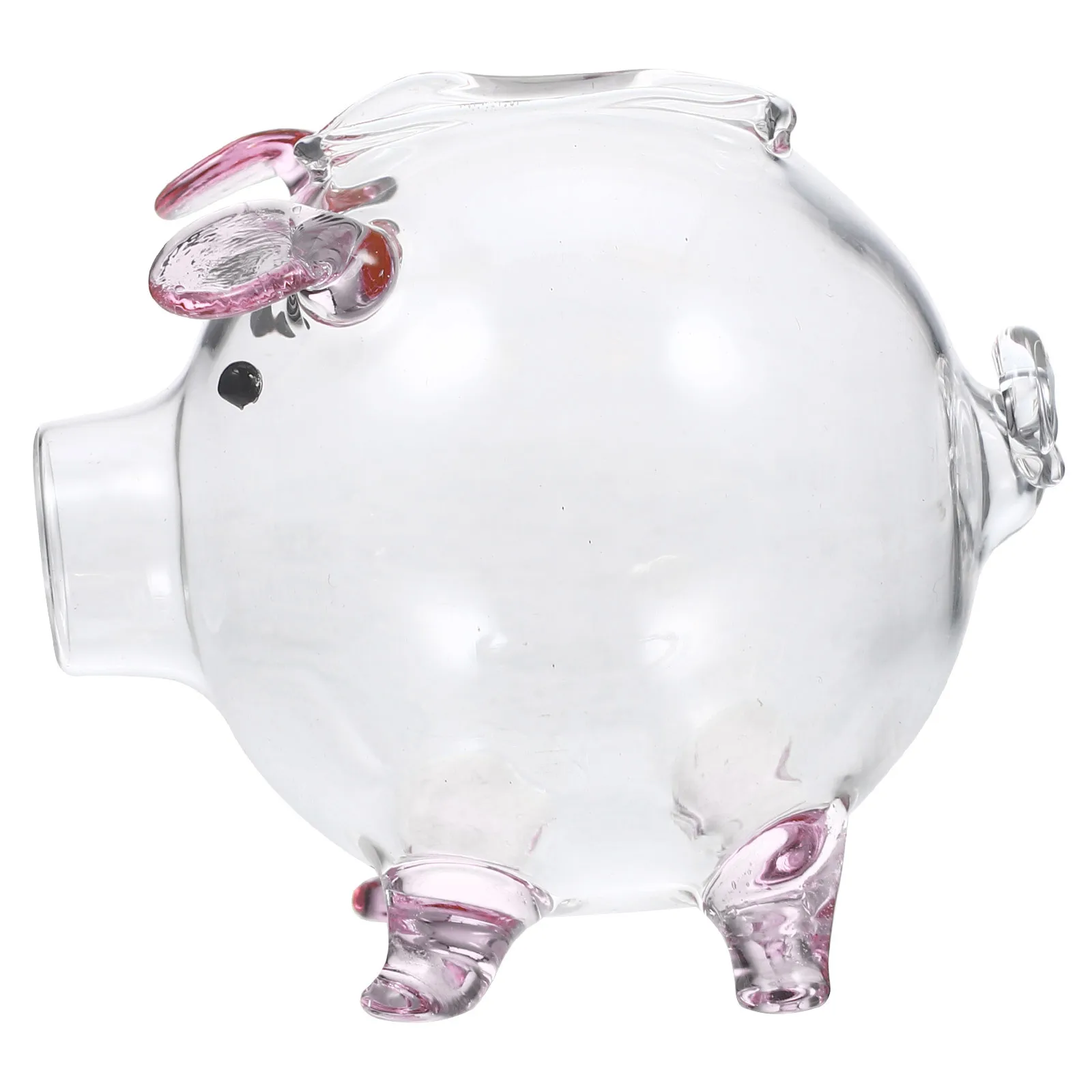 Tirelire transparente en verre à haute teneur en Borosilicate, jolie tirelire en forme de cochon pour enfants, Pot de rangement de pièces de monnaie Transparent, Pot d'épargne décoratif