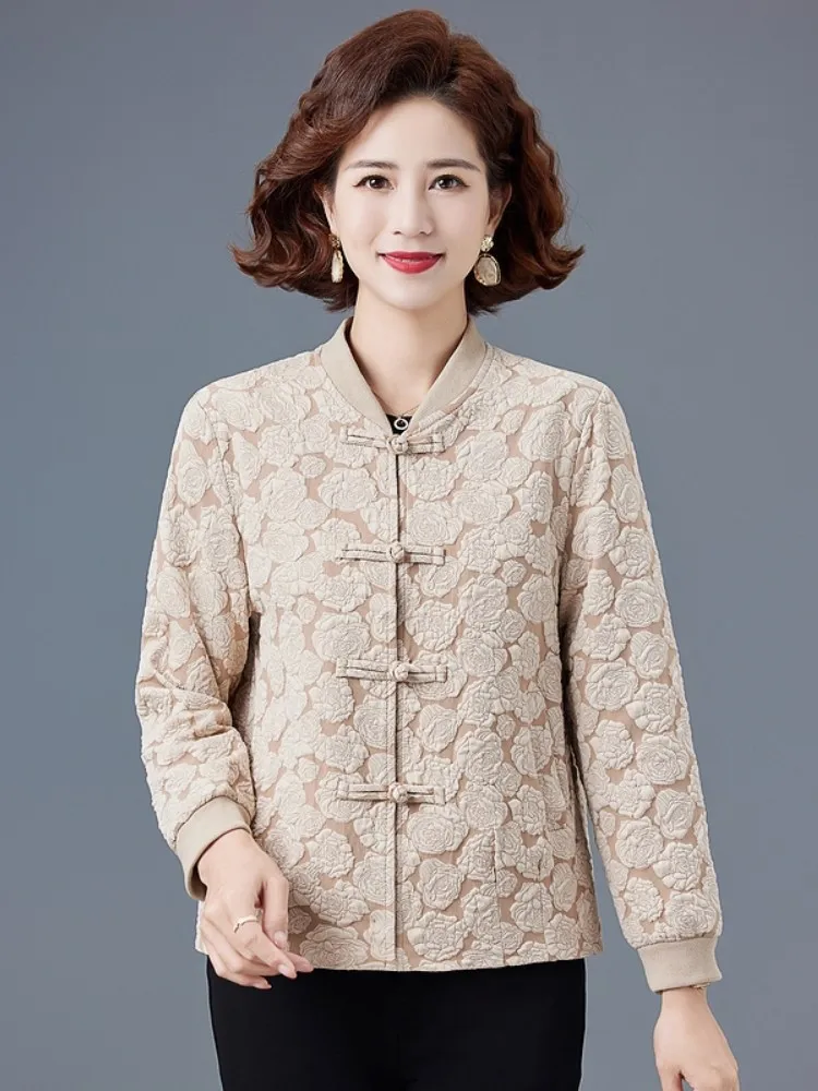 

Новая женская осенняя верхняя одежда 2024 года: свободные универсальные топы для весны и осени, стройнящие, модные, для женщин среднего возраста...