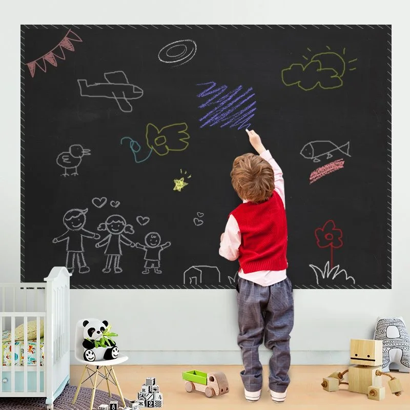 Thicker erasable blackboard stickers Office teaching children graffiti home wall stickers whiteboard stickers blackboard sticker