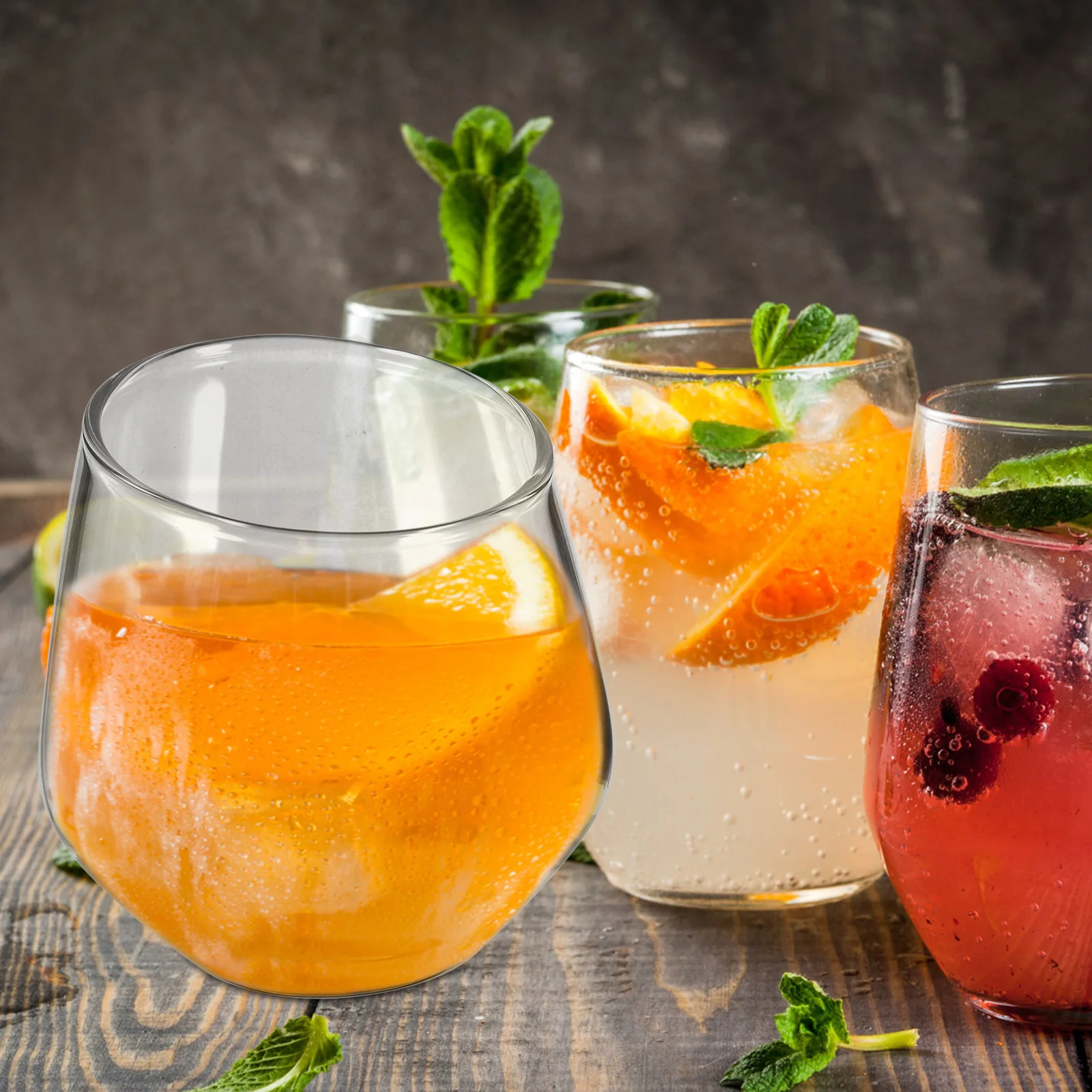 

Stemless Wine Glass 350ml Stylish Creative Red Wine Cup Party Glasses Whiskey Glasses Glassware Large Glass Mug