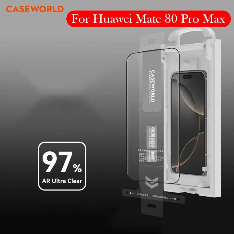 

CASEWORLD AR Tempered Glass For Huawei Mate 80 Pro Max Dust-free Installation Film Screen Protector for HUAWEI MATE 80 PRO MAX