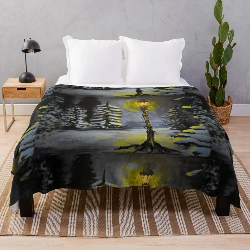 

Magic in the Snow Throw Blanket Soft Sherpa Fleece Warm Blanket for Winter