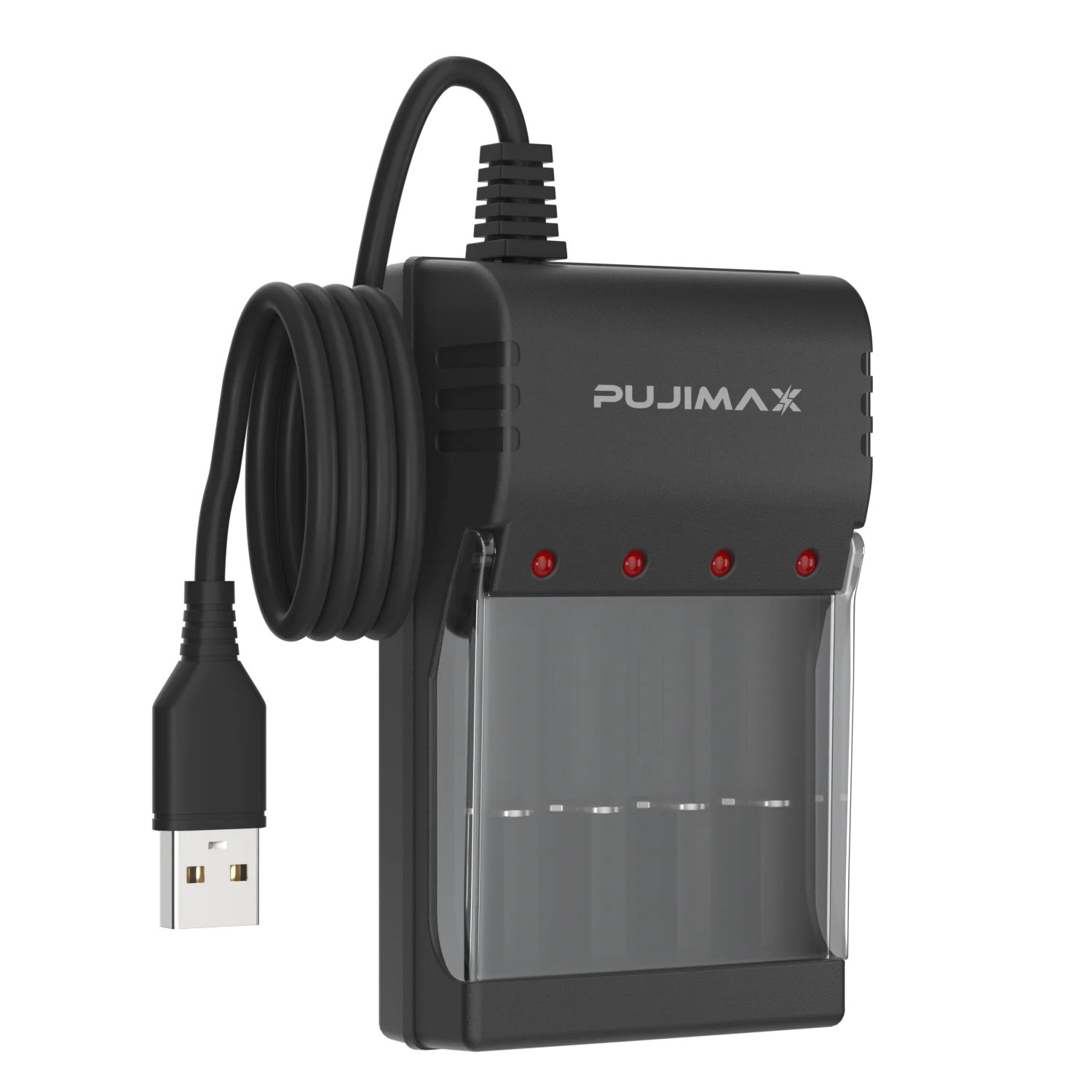 PUJIMAX 8 Slot USB Output Fast Charging Battery Charger Short Circuit Protection Suitable For AA/AAA/Nimh Rechargeable Batteries