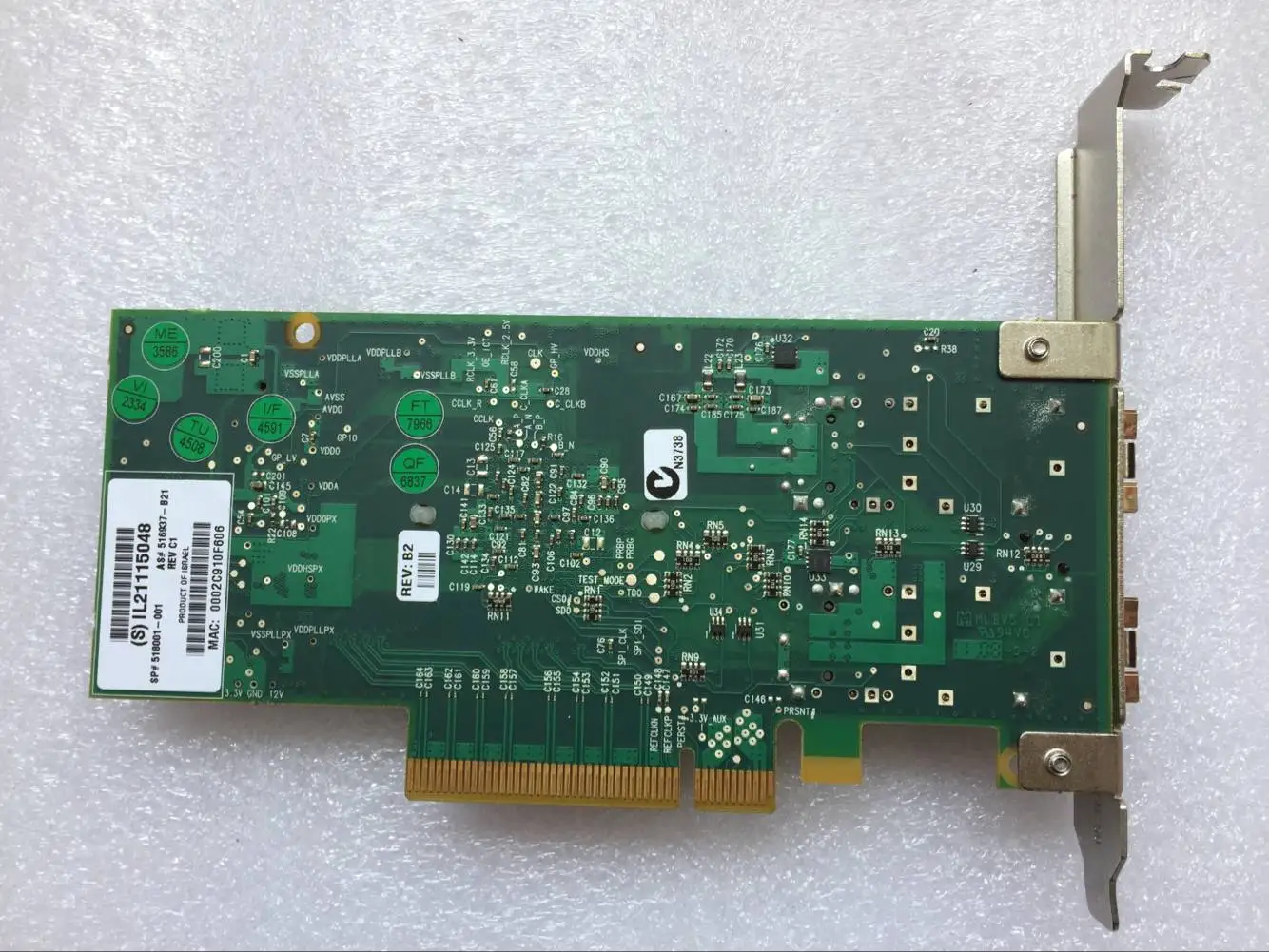 516937-B21 10 GbE PCI-e G2 Dual-Port Network Adapter  Full bracket