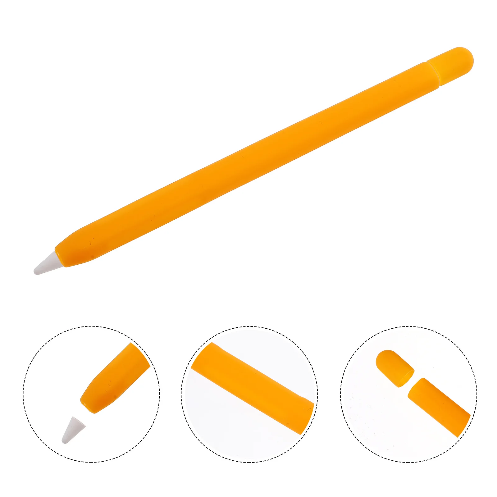 

Защитный чехол для стилуса, силиконовый чехол в форме морковки для карандаша 2, устойчивый к царапинам, противоскользящий дизайн