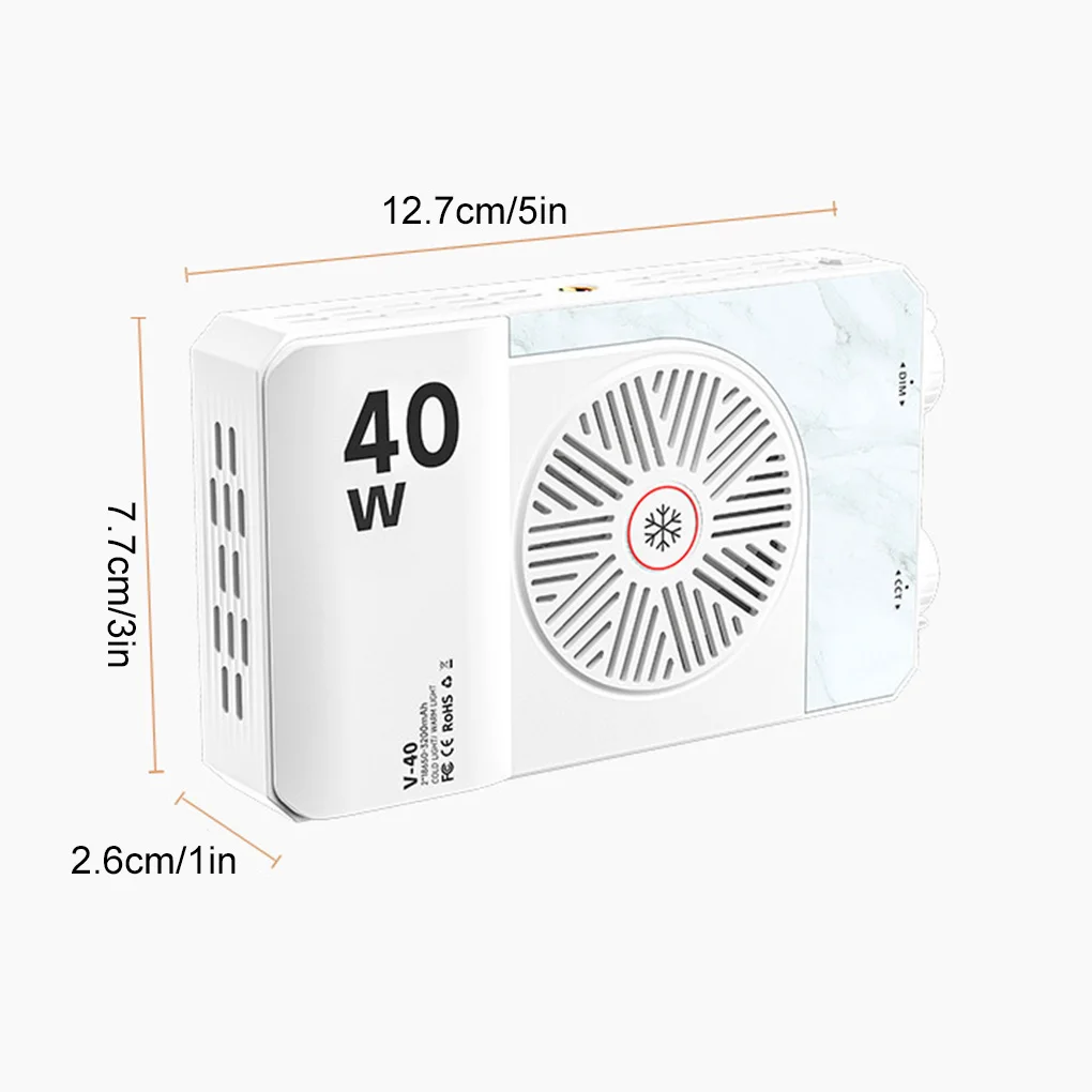 المحمولة LED الفيديو الضوئي 40W LED ضوء الكاميرا 8000 لومينز RGB الفيديو الضوئي 4400mAh قابلة للشحن التصوير الإضاءة