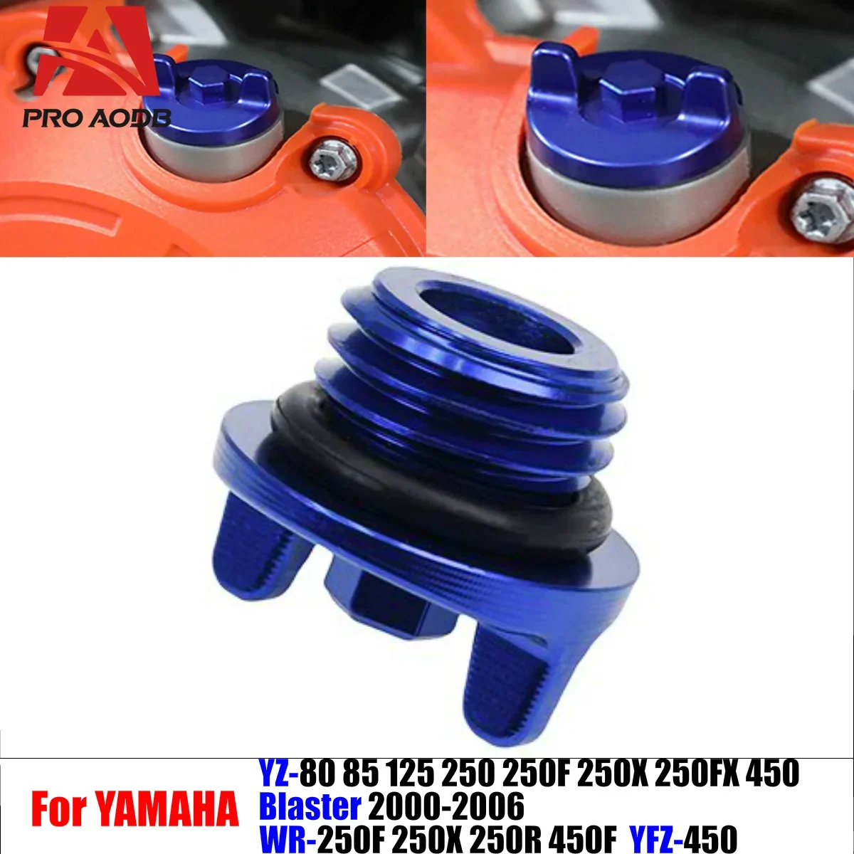 

For Yamaha Motorcycle YZ80 85 125 250 YZ250FX 2015-2016 YZ450F YZ250F 2010-2018 WR250F Premium CNC Aluminum Oil Filler Plug Cap