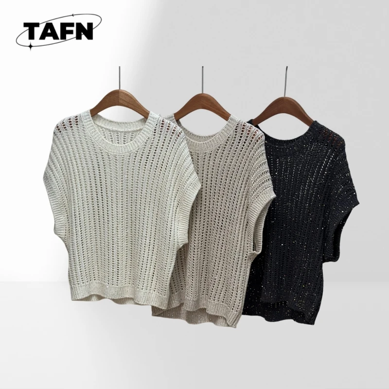 

Round-Neck Comfortable Beautiful Simple Temperament Elegant European Style 25 Cashmere Sweater - Perfect for Spring AD2802
