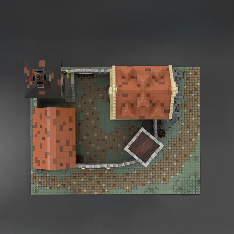 4747 pièces MOC Architecture médiévale château médiéval 2 conception de forteresse historique bricolage modèle blocs de construction jouets d'anniversaire cadeau