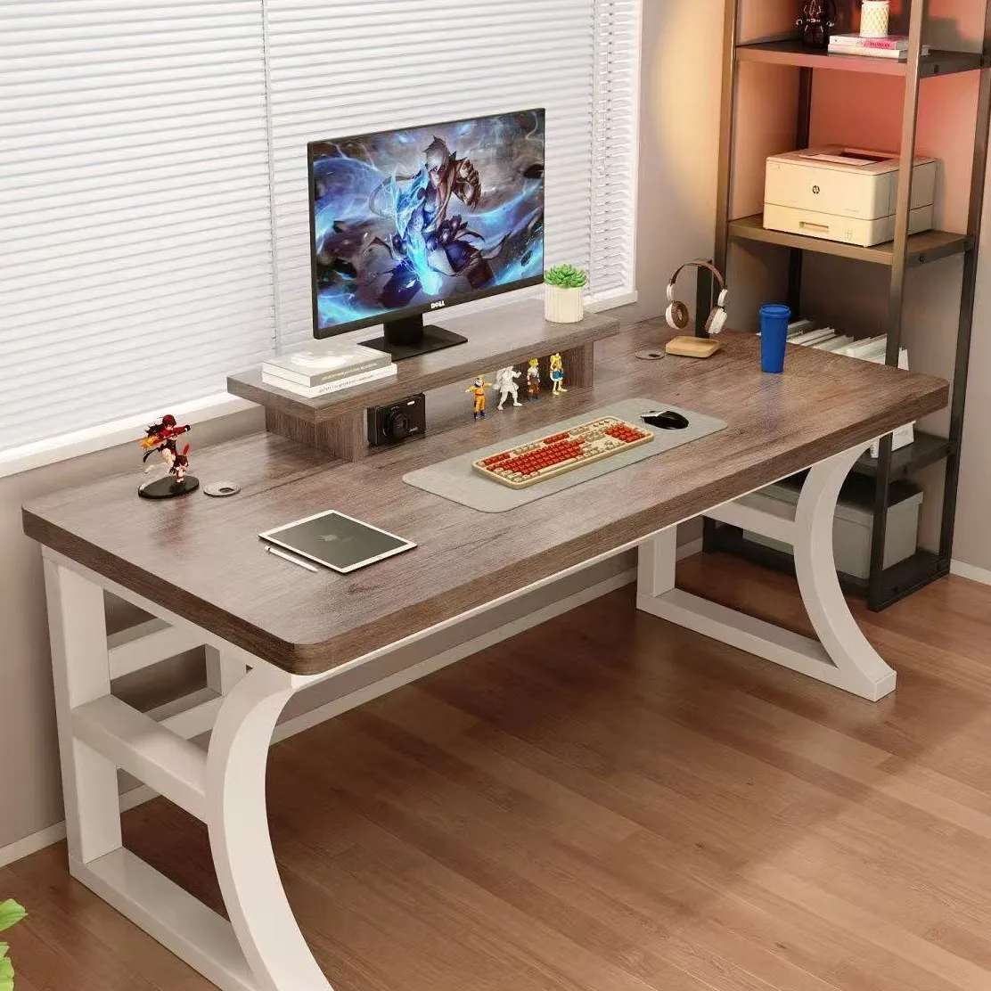 High Quality Computer Desk Desktop Bedroom Student Writing Simple Long Office Double E-sports