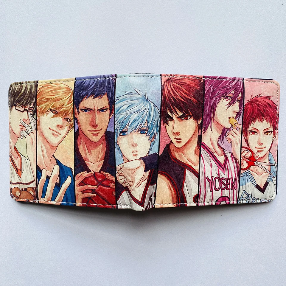 Japanese Anime Slam Dunk Wallet Sakuragi Hanamichi Kaede Rukawa Short Purse for Men Kids Students