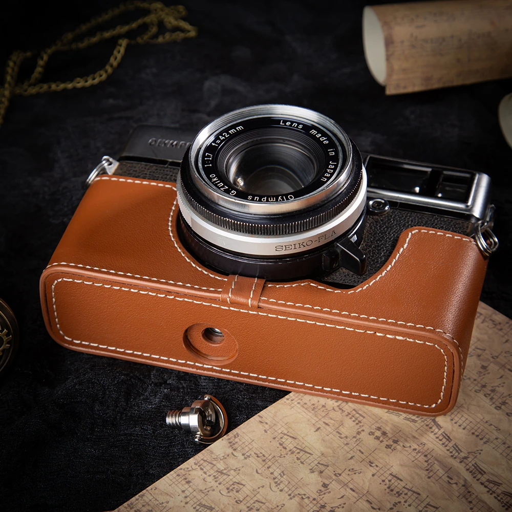 Сумка 35 SP, кожаная сумка для камеры, кожаный получехол для камеры для Olympus 35 SP, оригинальный защитный чехол, аксессуары для фотосъемки
