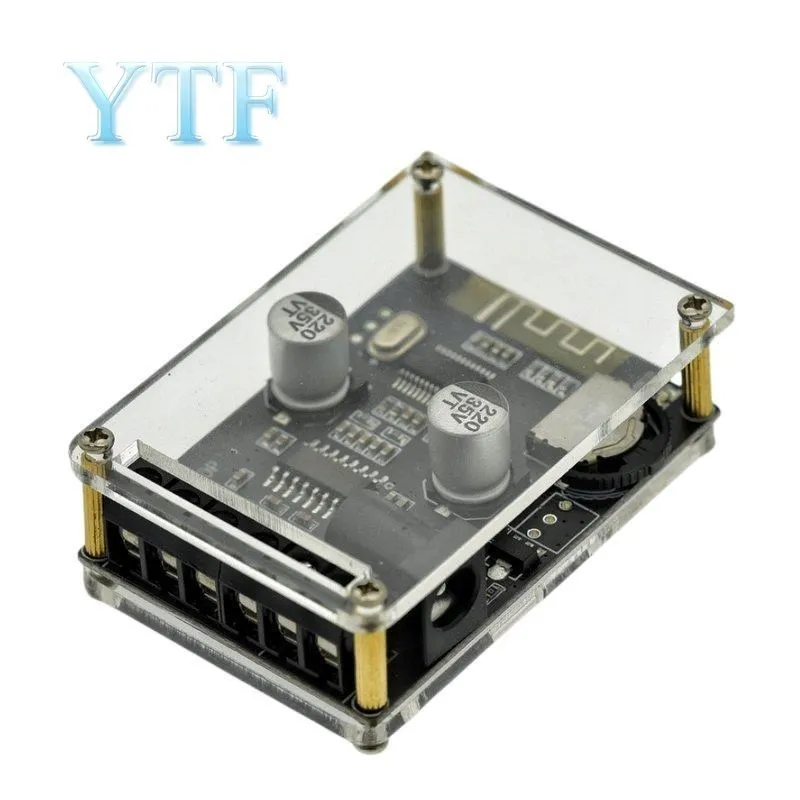 40Wx2 Stereo For Bluetooth-compatible 5.0 Power Amplifier Board Module DC 12V/24V High Power Digital Amplifier XY-P40W