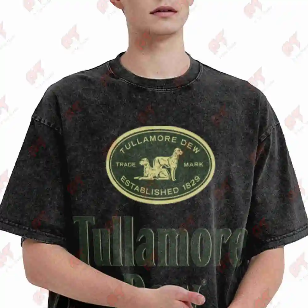 Tullamore Dew Brewery 2026 Vintage Washed Tee Pure Cotton T-Shirt