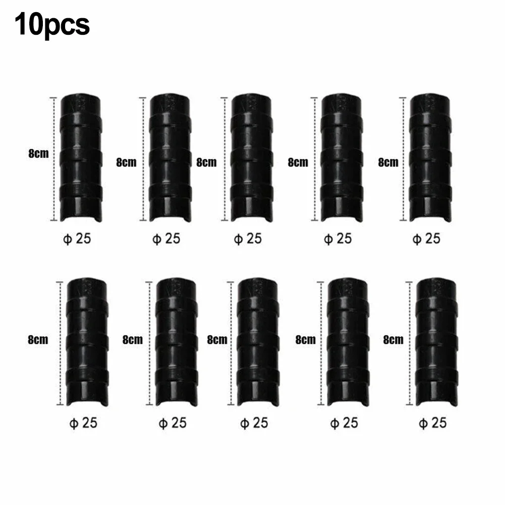 10PCS 22/25/32mm Greenhouse Frame Pipe Tube Plastic Garden Buildings Tube Clip Snap Net Fixed Pipe Clamps Connector Kit