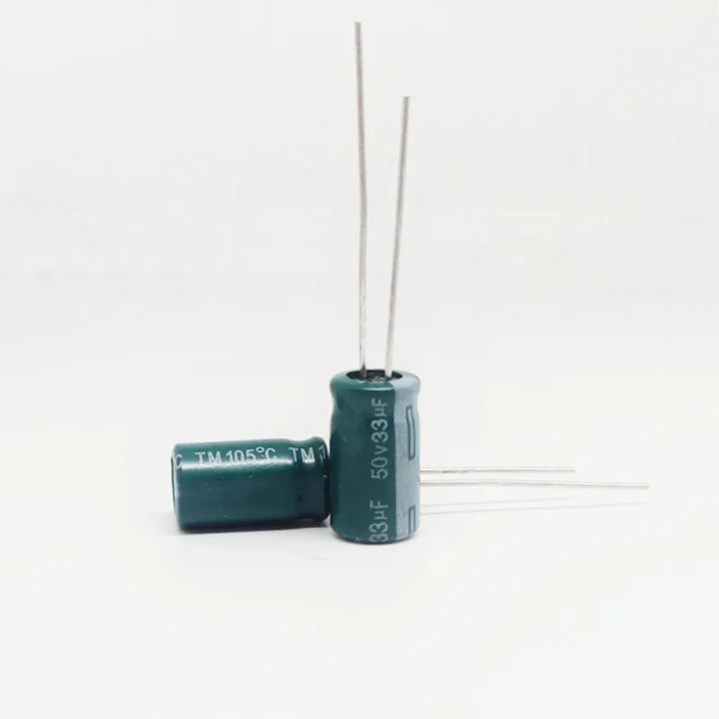 (10PCS/50PCS/100PCS)  50V33uF   Series 6x11mm  50V33uF  Aluminum Electrolytic Capacitor  High Quality